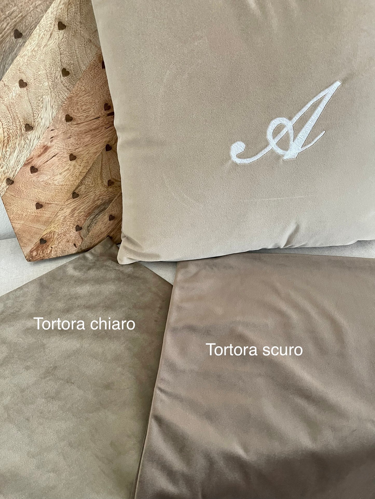 Cuscino MONOGRAM in velluto PERSONALIZZABILE