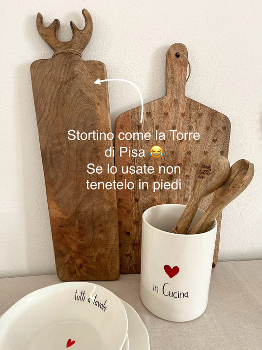 Tagliere alce rettangolare lungo - STORTO