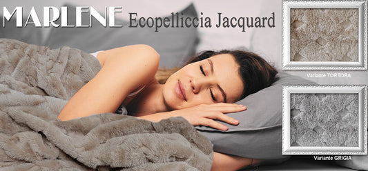 Coperta singola MARLENE Ecopelliccia Jacquard