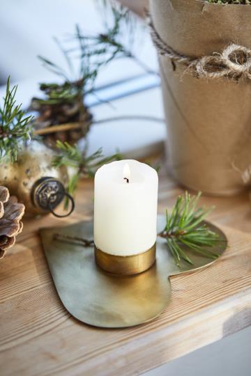 Porta tealight oro a forma di cuore