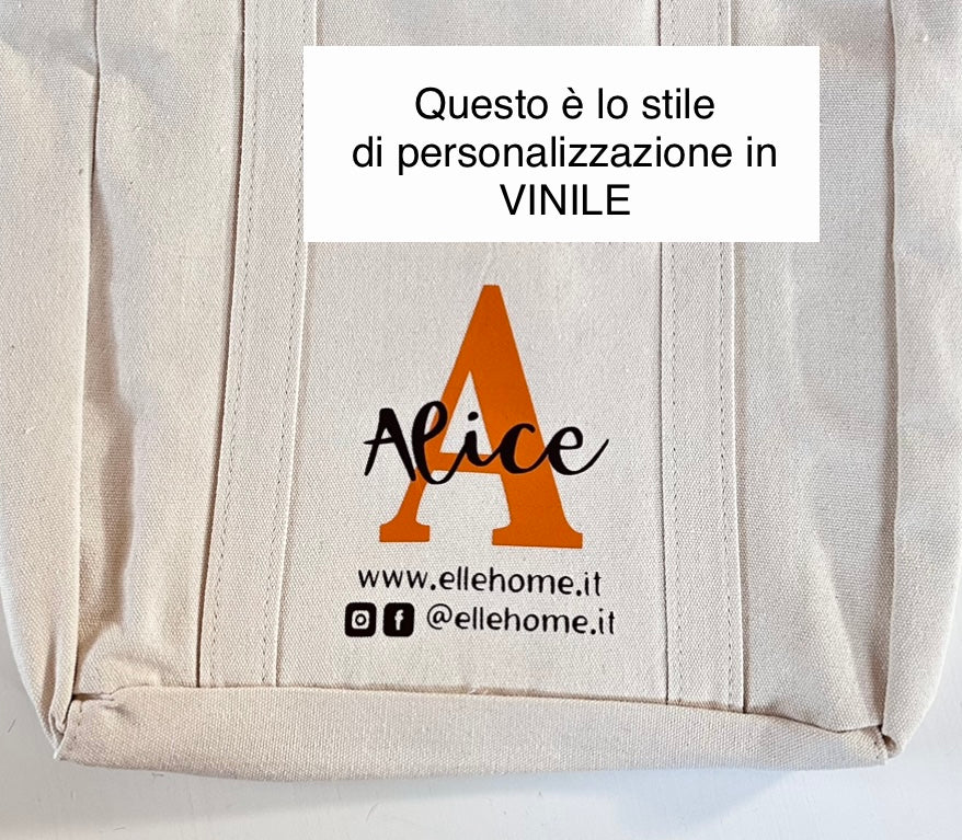 SHOPPER FARA bianco latte - personalizzabile