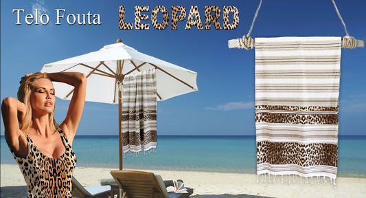 Telo mare fouta LEOPARD - personalizzabile