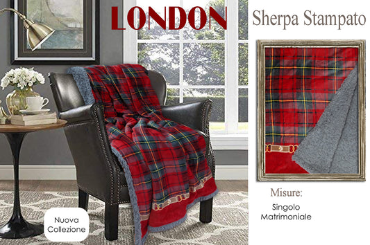 MAXI Plaid matrimoniale Sherpa LONDON