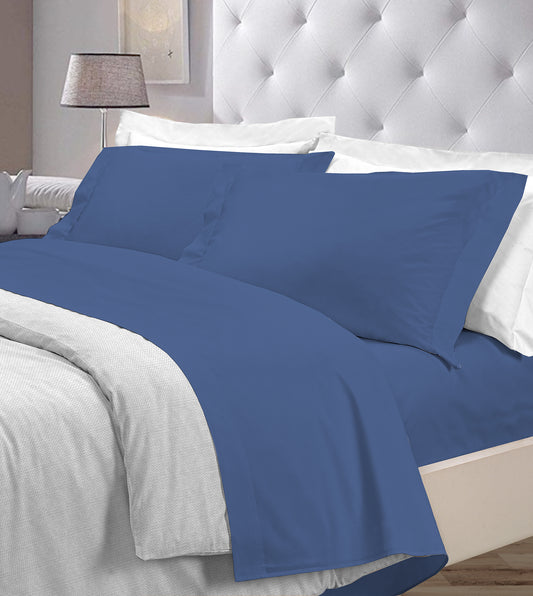 Completo letto tinta unita NAVY - personalizzabile