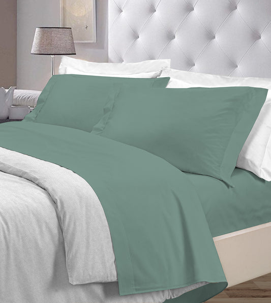 Completo letto tinta unita VERDE - personalizzabile