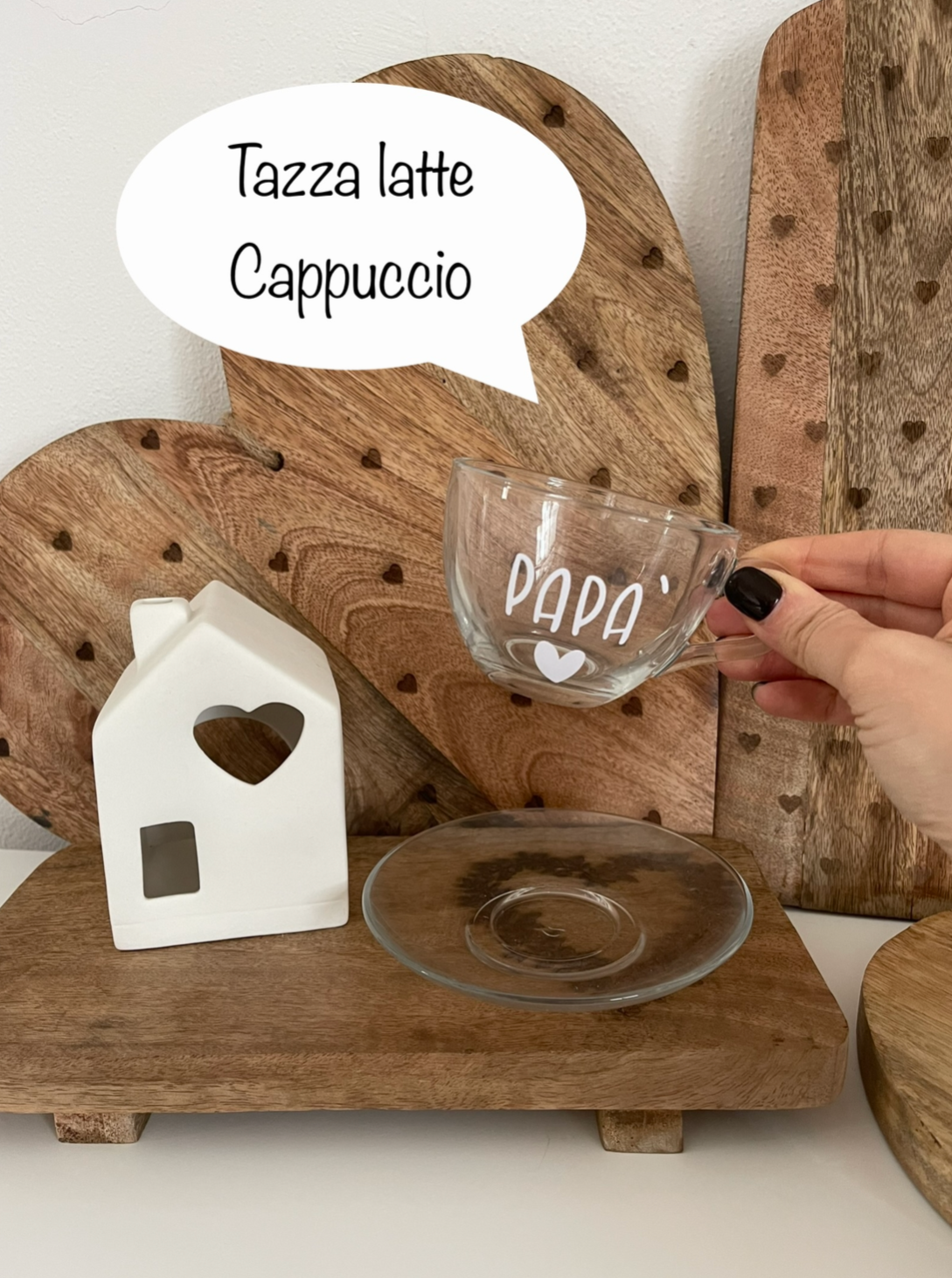 Tazza Cappuccino PERSONALIZZABILE con piattino